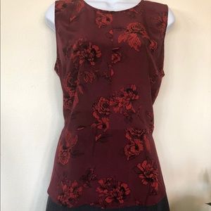 Emerson Rose Silk Blouse with Peplum NWOT